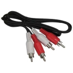 3 Feet Stereo RCA Audio Cable- Dual Male Connectors